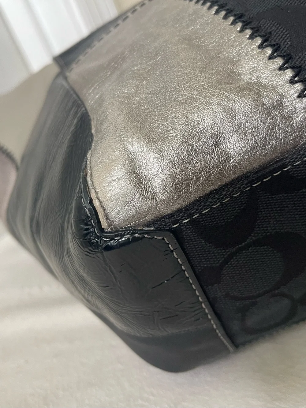 Coach patchwork tote